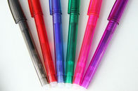 人間工学的のグリップ多色の長さ320mを書く消去可能なゲルのペン